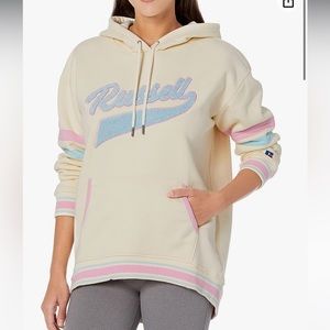 Russell Athletic WOMEN'S RUSSELL SCRIPT HOODIE Relaxed boyfriend fit